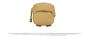 Detailed bottom view of tactical utility pouch with heavy-duty webbing and reinforced stitching