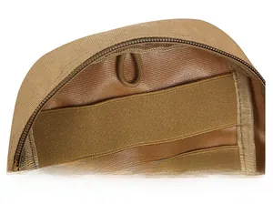 Close-up of the tactical medical pouch interior with elastic straps and durable nylon fabric