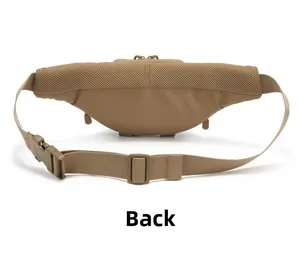 Rückansicht der taktischen Gürteltasche mit atmungsaktivem Mesh und Schnalle