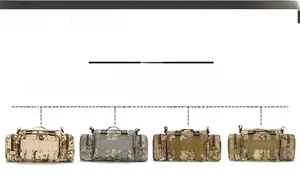 Tactical waist bag detail showing desert digital, ACU, jungle and multicam camouflage