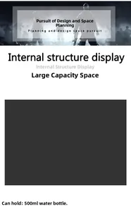 Tactical vest detail showing large capacity interior space for 500ml water bottles