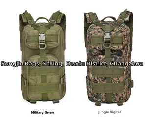 Army green and jungle digital camo tactical backpacks with Molle system webbings