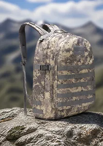 Waterproof tactical camouflage backpack with large capacity for outdoor hiking and camping