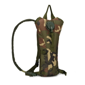 Zaino idrico tattico 3L mimetico woodland per escursionismo e ciclismo all'aperto