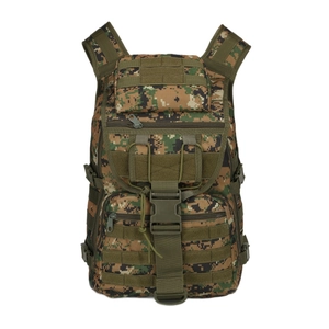 45L tactical military backpack with digital camouflage pattern for outdoor hiking and camping
