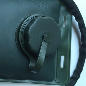 3L food-grade TPU outdoor water bladder with 96oz capacity and screw cap in dark green