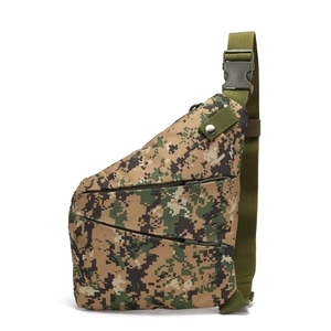 Waterproof digital camo shoulder bag for outdoor hiking and cycling sports