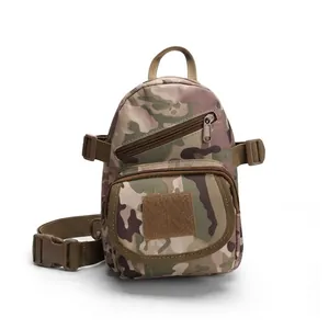 Men Tactical Camouflage Chest Bag Outdoor Sports Crossbody Sling Bag Durable 800D Oxford Cloth Waterproof Hiking Camping Bag