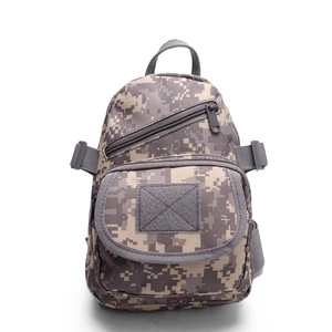 Tactical digital camo chest bag for men and women with multi-pocket functional design