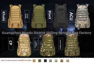 Comparaison détaillée de sacs à dos tactiques 35L en divers motifs de camouflage et couleurs
