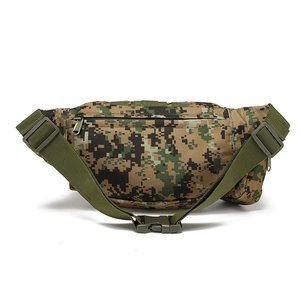 Sacoche banane tactique camouflage numérique avec sangles en nylon et boucle rapide