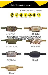 Sacs bananes tactiques extérieurs déclinés en sept motifs de camouflage variés