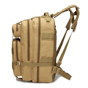 Taktischer 40L Wanderrucksack in Khaki mit MOLLE-System und Mehrschicht-Reißverschluss