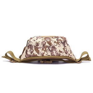 Sac banane tactique de plein air avec motif camouflage et panneau arrière respirant