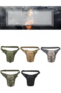 Detail showcasing five available camouflage and solid colors of the tactical leg pouch