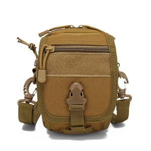 Multifunctional Tactical Waist Bag Outdoor MOLLE System Water Resistant Oxford Cloth Small Crossbody Bag For Hiking Camping Cycling