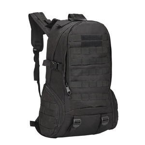 Sac à dos tactique militaire noir 35L avec système MOLLE pour randonnée et extérieur