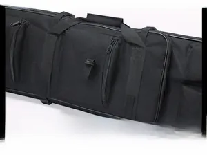 Detail of tactical gear bag with reinforced full-wrap handles and heavy-duty Oxford fabric