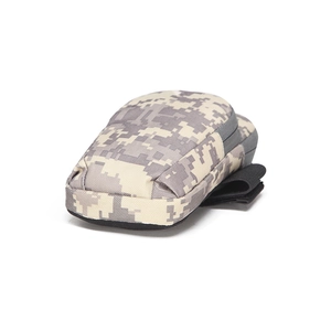 Détail du brassard pour téléphone camouflage numérique avec sangle velcro et fermeture éclair