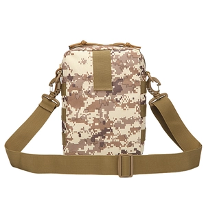 Borsa a tracolla tattica in nylon mimetico deserto con tracolla regolabile resistente