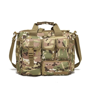 Tactical Messenger Bag Waterproof Oxford Cloth Laptop Bag With MOLLE System Outdoor Hiking Travel Multi Pocket Shoulder Bag