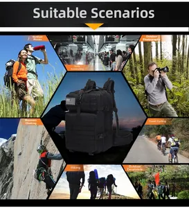 Taktischer Rucksack für Wandern, Radfahren, Camping und täglichen Arbeitsweg