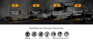 Waterproof tactical waist bag with multi-layer storage and anti-splash fabric design