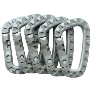 Tactical D-Ring Carabiner Clip High Strength Plastic Keychain Buckle For Backpack Outdoor Camping Gear Accessory