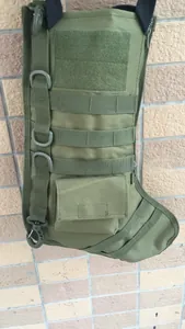 Tactical Christmas stocking in olive green with Molle webbing and utility pouches