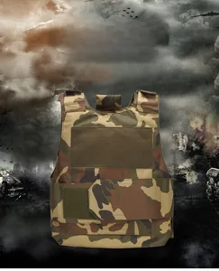Détails du gilet tactique camouflage avec panneaux auto-agrippants pour patchs