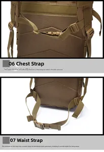 Breathable honeycomb mesh back panel with adjustable chest and waist buckle straps