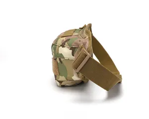 Vue latérale du sac tactique avec motif camouflage jungle et structure de sangle Molle