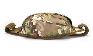 Poche tactique camouflage multicam avec sangles réglables et panneau à boucles et crochets