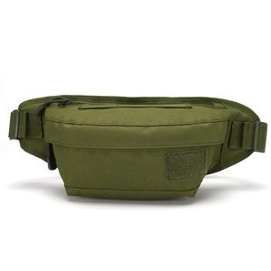 Sac banane tactique vert armée en nylon avec sangle réglable pour l'entraînement outdoor