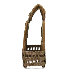 Gilet tactique Coyote Brown avec système MOLLE et bretelles en filet respirant