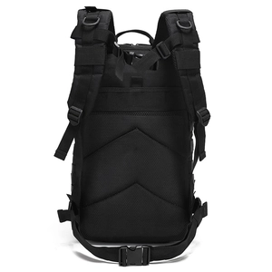Waterproof tactical backpack with Molle system and breathable mesh back for outdoor hiking