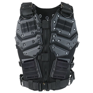 Tactical Vest Protective Vest Oxford Fabric Neoprene EVA Guard Plates Wear-Resistant Adjustable Multi-Function Combat Vest For Men Outdoor