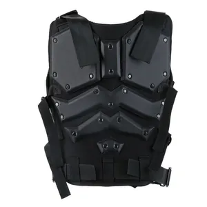 Waterproof tactical protective vest with hexagonal hard plates and back rivet reinforcement