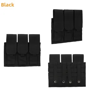Détail du système de fixation Molle avec sangles et boutons-pression sur la pochette tactique