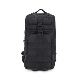 Tactical military backpack with MOLLE system and durable nylon for outdoor training activities