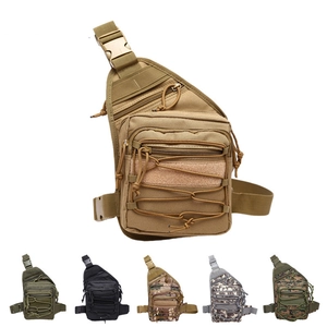 Tactical Chest Bag For Men Women Waterproof Oxford Cloth Sling Bag Outdoor Hiking Cycling Travel Multi Pocket Crossbody Bag