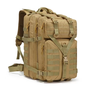 Large Capacity Tactical Backpack Waterproof Oxford Cloth Hiking Camping Climbing Outdoor Sports Multipurpose MOLLE System Daypack