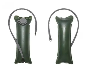 Detailed front and back views of 3L TPU hydration bladder with grey insulated drinking tube