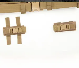 Tactical belt attachment pouch in khaki with adjustable buckle and Velcro fastening detail