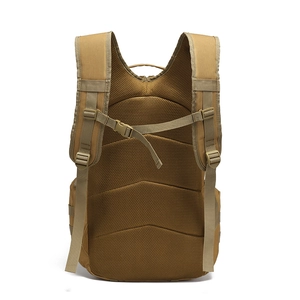 Sac à dos tactique extérieur kaki avec panneau dorsal respirant et bretelles rembourrées