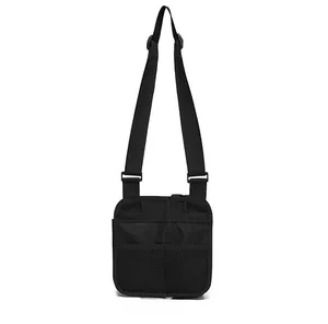 Vue arrière du sac de voyage en tissu Oxford étanche avec mesh et sangle réglable
