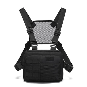 Men Waterproof Tactical Chest Rig Bag 800D Oxford Outdoor Functional Vest Backpack Multi Pocket Utility Chest Hanging Bag