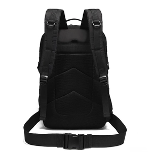Tactical 3P outdoor backpack with ergonomic padded shoulder straps and breathable back panel