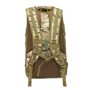 55L outdoor tactical backpack in MultiCam camouflage with padded mesh straps
