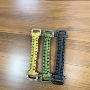 Outdoor Paracord Woven Water Bottle Handle Adjustable Bottle Carrier Strap For Camping Hiking Tactical Survival Accessories